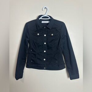 Contemporaine Size S Classic Black Denim Jacket